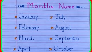 January February months name|January February ki spelling|mahinon ke naam|months name in English