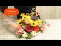 【フラワーアレンジメント】果物＆お花のカラフルで楽しいデザインhow to make a flower arrangement