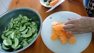 Cách làm nộm dưa chuột với đỗ giá giòn ngon chuẩn vị.
