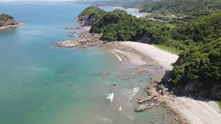 唐浜海岸・裸島付近　ドローン空撮【4K】   鹿児島県薩摩川内市