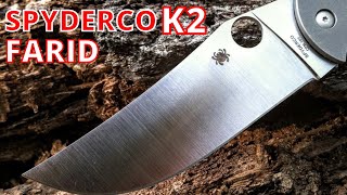 СКЛАДНОЙ ЯТАГАН! SPYDERCO FARID K2 CPM 10V складной нож