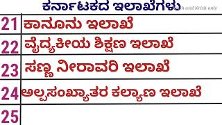 ಕರ್ನಾಟಕ ಸರ್ಕಾರದ ಇಲಾಖೆಗಳು | ಕರ್ನಾಟಕದ ಇಲಾಖೆಗಳು | Department of Karnataka | ಇಲಾಖೆಗಳು