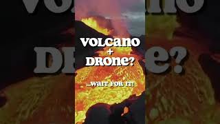 DRONE Crash into VOLCANO | #shorts