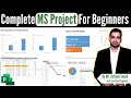 Complete MS Projects For Beginners | Full Project in MS Project in Hindi