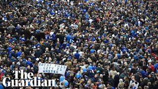 Thousands Of Leicester City Fans March To Honour Vichai Srivaddhanaprabha