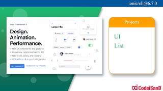 List ionic 5 UI tutorial
