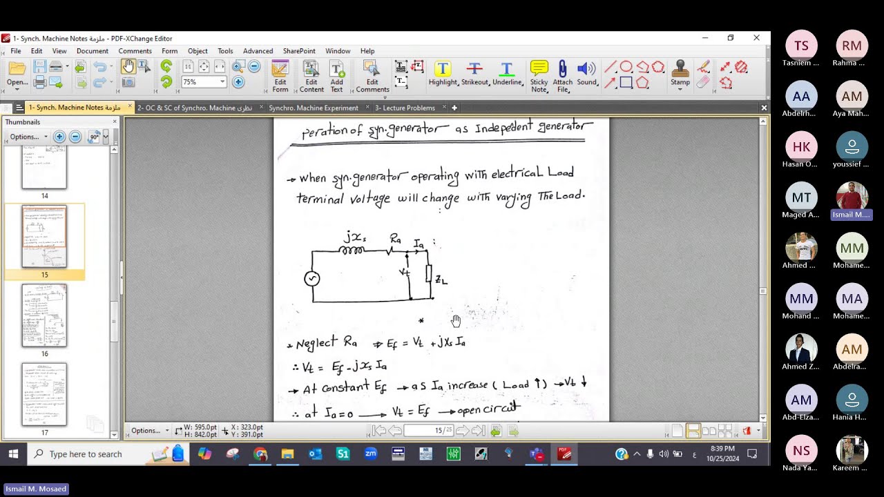 Synchronous Generator Part 2 Youtube
