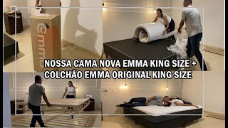 CAMA BOX EMMA + COLCHÃO EMMA ORIGINAL KING SIZE, MONTAGEM TOTAL, CONSIDERAÇÕES APÓS 3 NOITES DE USO