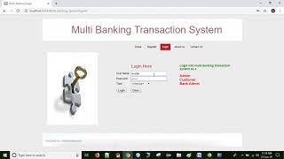 Multi Banking Transaction System Java System