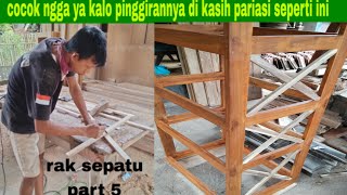 COCOK NGGA YA PINGGIRANNYA DI KASIH PARIASI SEPRTI INI #idekereatif #woodworking #raksrpatu