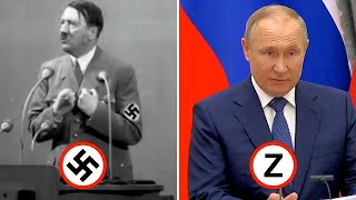 Сравнение речи Гитлера и Путина перед началом войны!