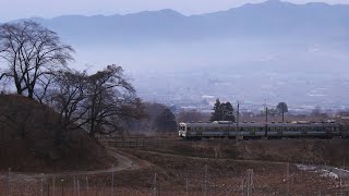 中央本線211系ナノN610編成 各駅停車小淵沢行き 勝沼ぶどう郷駅発車