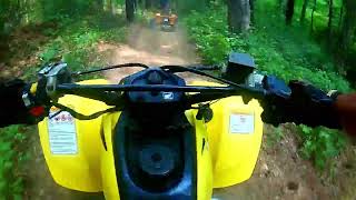 400ex trail riding at Enoree OHV Trail