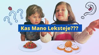 Kas mano leksteje? Food challenge. Guess what is on the plate?