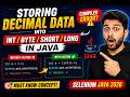 173.Storing decimal data into variable declared with int/byte/short/long in Java(Selenium Java 2026)