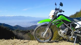 Kawasaki KLX125 走ってみた14【林道京戸岩崎山線/京戸山線】