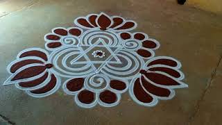 Bhoki pongal 🌹diyamuggulu 🌹rangolidesigns 3*2🌹thai Pongal special 🌹mattu pongal🌹lotusflowers kolam