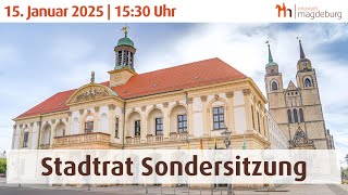 Stadtratssondersitzung vom 15. Januar 2025