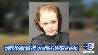 Baytown mom accused of locking her son up, forcing him to live in his own feces in child abuse case