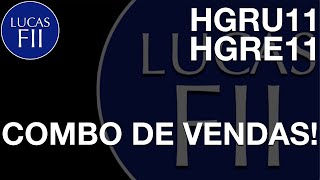 #HGRU11 + #HGRE11 - SEXTA DE VENDAS!