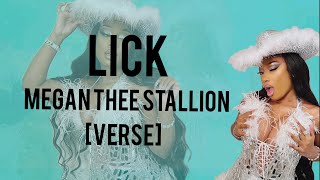 Megan Thee Stallion - Lick (verse - lyrics video)