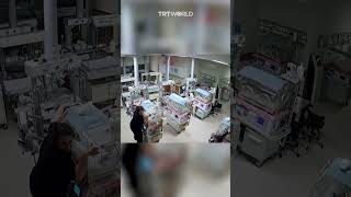 Moment powerful earthquake shook ICU for newborn babies
