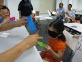 identifing colors through being blindfolded