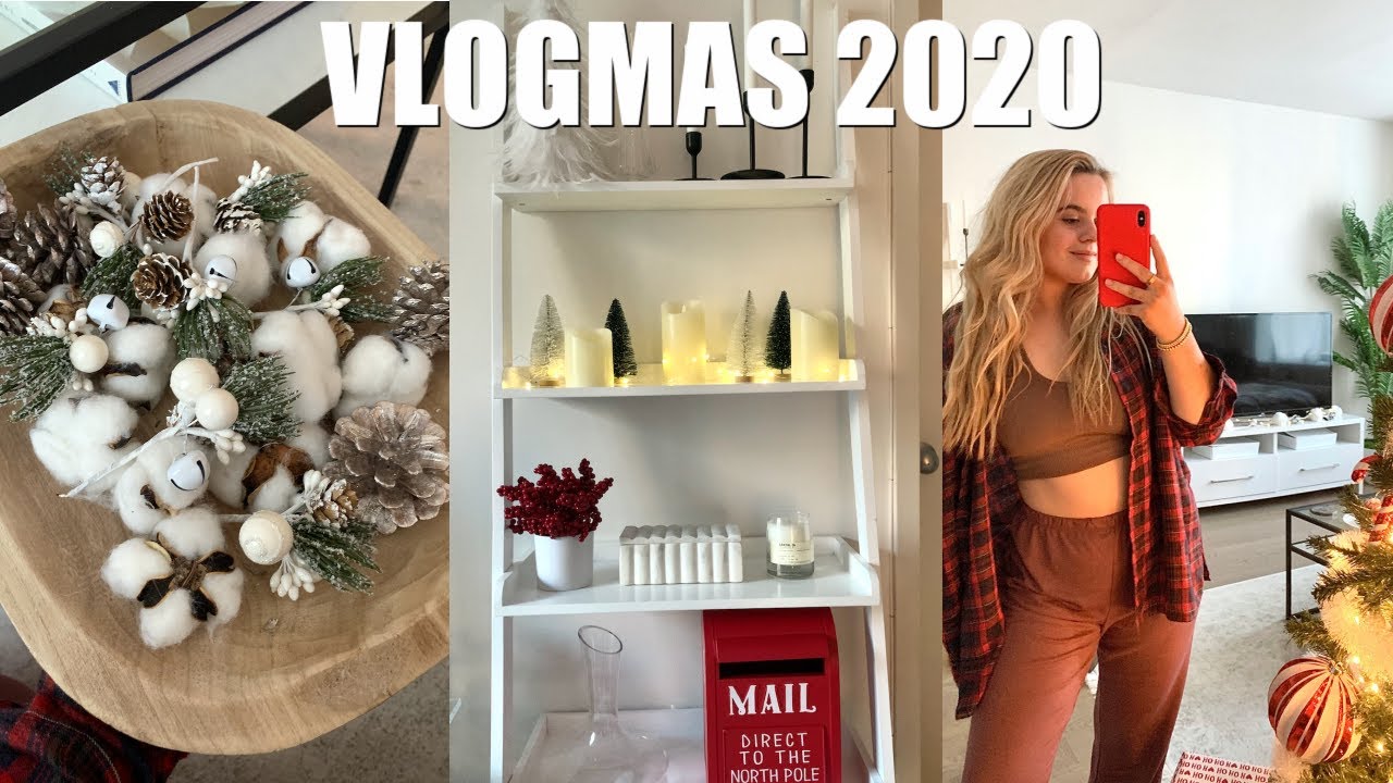 Vlogmas Day 5 Decorating My Apartment For Christmas Youtube