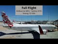 Full Flight / Melbourne to Sydney / Boeing 737-800 / Virgin Australia / 4k