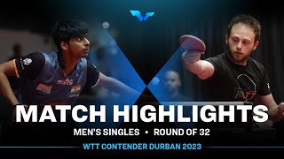 Snehit Suravajjula vs Tevia Sapire | MS R32 | WTT Contender Durban 2023