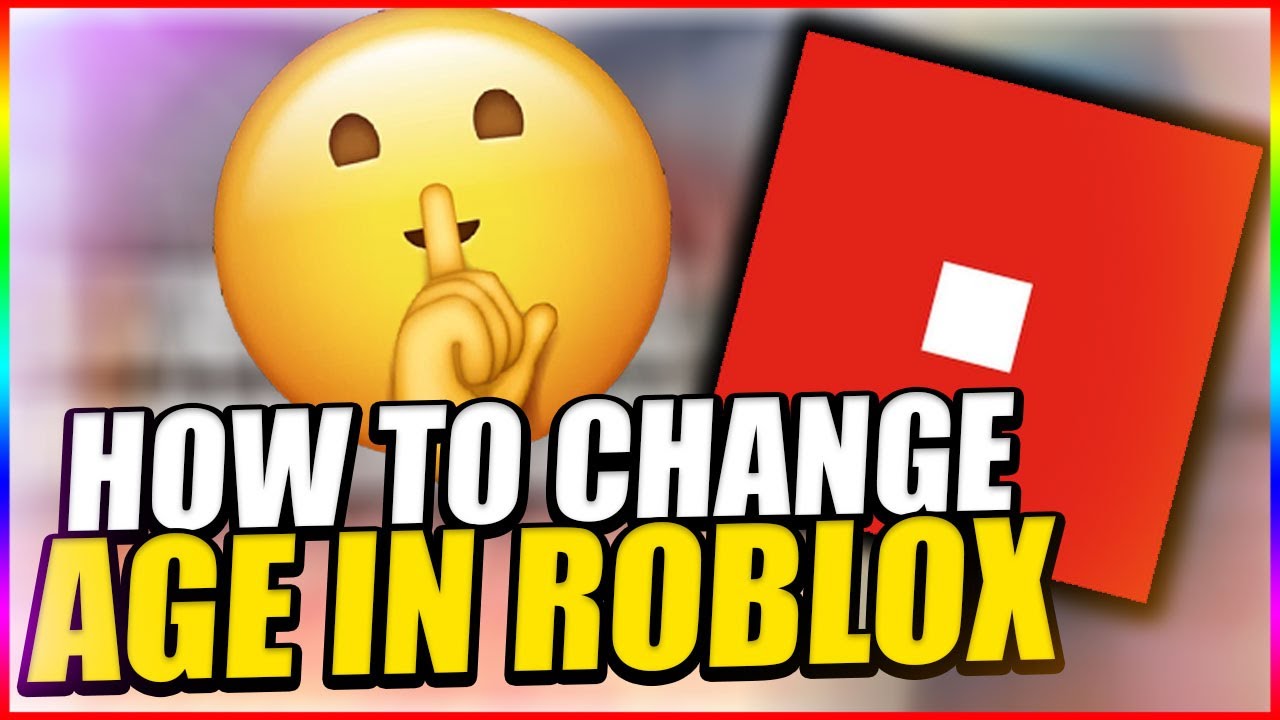 How To *LEGIT* Change Your Age On Roblox (FOR FREE) - YouTube