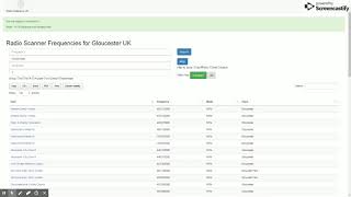 Find UK Scanner Frequencies by Town