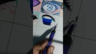 Shinobu kochou 's eye drawing 🦋 || Demonslayer #shorts #viralvideo #viralshorts #art #drawing #anime