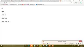 Printing Star Pattern in PHP (Star pattern in triangle)