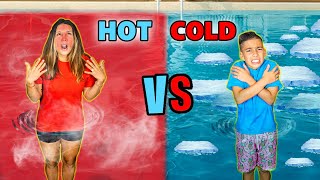 HOT vs COLD Pool CHALLENGE!! | The Royalty Family