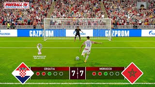 PES 2021 - Croatia vs Morocco - Penalty Shootout - FIFA World Cup 2022 - eFootball Gameplay PC