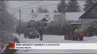 Ilyen volt a havazás Nógrád megyében