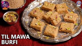 Easy \u0026 Quick Til Mawa Burfi Recipe | Makar Sankranti Special | Homemade Sweets Recipe | Chef Ruchi