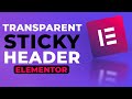 Transparent Sticky Headers for Elementor Pro