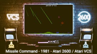 Missile Command - 1981 - Atari 2600 ( Atari VCS )