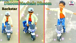 Stunt riding motorbikes at 3 years old | Dhoom machale | Baby bike video | Baby bike stunt #shorts