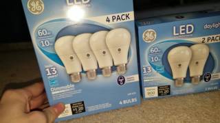 GE LED 10W Light Bulbs Review!