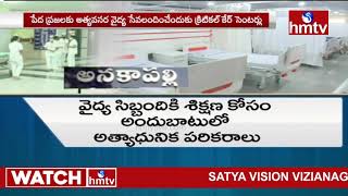 విశాఖలో క్రిటికల్ కేర్ సెంటర్ ఏర్పాట్లు.. | Anakapally | hmtv