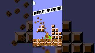 World 1-1 SPEEDRUN trick in Super Mario Bros. (NES)!!