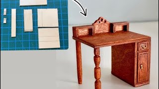 Miniature Desk in Gründerzeit Style Scale 1/24