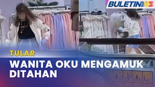 TULAR | Wanita OKU Mengamuk, Rosak Patung Ditahan