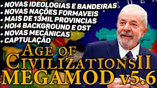 O MELHOR MOD de AoH2 é BRASILEIRO | Age of History II Megamod v5.6