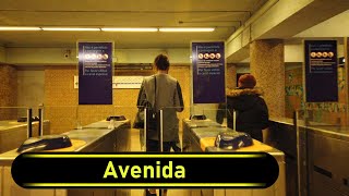 Metro Station Avenida - Lisbon 🇵🇹 - Walkthrough 🚶