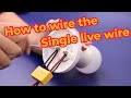 How To Wire The Tuya Wifi Smart Touch Light Switch Without Neutral Wire (Single Live Wire)?