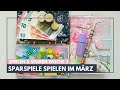 SPIELEN & SPAREN März Woche 3 mit 56€ Budget 🎲 #Sparspiele #umschlagmethode #wochenabschluss